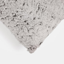 OHS 4 Pack Two Tone Faux Fur Fleece Filled Cushion Covers, Natural - 45 X 45Cm - thumbnail 6