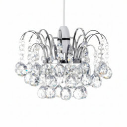 Clear Acrylic Ball Drop Ceiling Pendant Light Shade Modern Chandelier Fitting