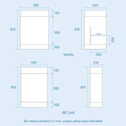 Nes Home Aric 1100mm White Gloss Vanity Unit Right Hand Basin Sink Furniture Cabinet - thumbnail 7