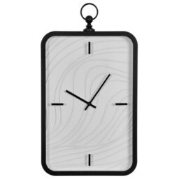 Beliani Wall Clock Moliens 32 Cm White/ Black - thumbnail 1