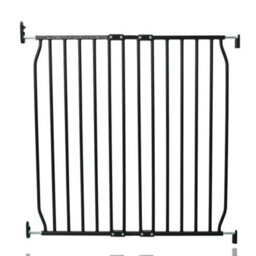 Safetots Eco Screw Fit Baby Gate, Black, 80Cm - 90Cm, Stair Gate For Toddler And Baby, Screw Fit Safety Barrier - thumbnail 1