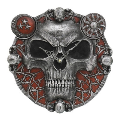 Spiral Direct Hands Of Death Resin Wall Clock Red/grey (One Size) - image 1