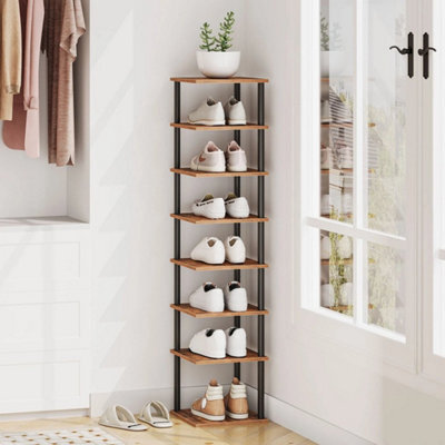28 X 28 X 135 Cm Shoe Rack Shoe Storage Organizer Corner Shelf Display Shelf - image 1