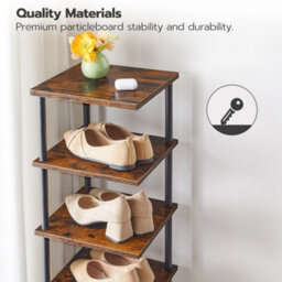 28 X 28 X 135 Cm Shoe Rack Shoe Storage Organizer Corner Shelf Display Shelf - thumbnail 4