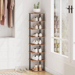 28 X 28 X 135 Cm Shoe Rack Shoe Storage Organizer Corner Shelf Display Shelf - thumbnail 1
