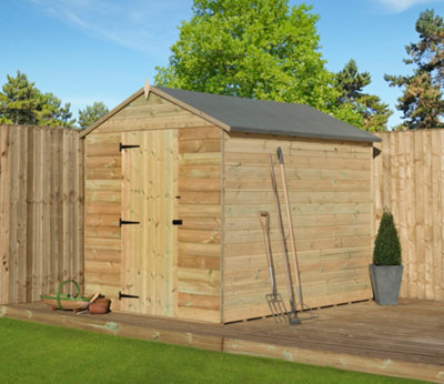 Empire Sheds Empire 9000 Premier Apex Shed 5X7 Pressure Treated Tongue And Groove Wooden Garden Shed (5' X 7' / 5Ft X 7Ft) (5X7) - image 1