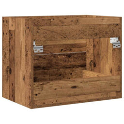 Berkfield Durable Bathroom Sink Cabinet Old Wood 60X38.5X48 Cm Engineered Wood - thumbnail 8