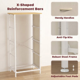Homcom Fabric Chest Of Drawers, 4 Drawer Dresser For Bedroom, Beige - thumbnail 7