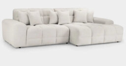 Stratus Interiors Jacob Bubble Cloud Sofa Set - Black Plush Comfy Sofa, Modern Living Room Furniture - 3 Seater Sofa Set - Cream - thumbnail 7