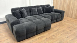 Stratus Interiors Jacob Bubble Cloud Sofa Set - Black Plush Comfy Sofa, Modern Living Room Furniture - 3 Seater Sofa Set - Cream - thumbnail 2