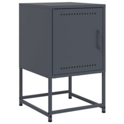 Berkfield Bedside Cabinets 2 Pcs Anthracite 36X39X60.5 Cm Steel - thumbnail 6