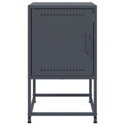 Berkfield Bedside Cabinets 2 Pcs Anthracite 36X39X60.5 Cm Steel - thumbnail 5