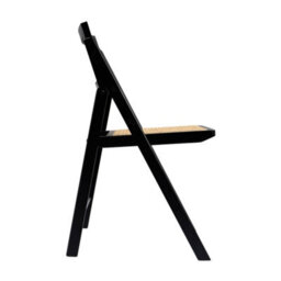 Where Saints Go Ltd Rory Folding Dining Chair, Natural Rattan, Black Folding Ash Frame By Where Saints Go - thumbnail 6