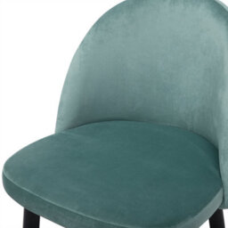 Beliani Set Of 2 Dining Chairs Visalia Velvet Mint Green - thumbnail 9