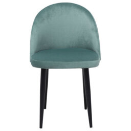 Beliani Set Of 2 Dining Chairs Visalia Velvet Mint Green - thumbnail 5