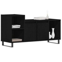 Berkfield Tv Cabinet Black Oak 100X35X55 Cm Engineered Wood - thumbnail 3