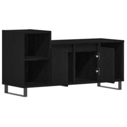 Berkfield Tv Cabinet Black Oak 100X35X55 Cm Engineered Wood - thumbnail 5