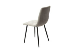 Core Products Aspen Gloss White Sintered Stone Square Table & 4 Light Grey Cord Fabric Chair Dining Set - thumbnail 6