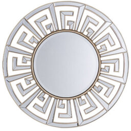 Beliani Wall Mirror Flers 70 Cm 70 Cm Metal Gold - thumbnail 1
