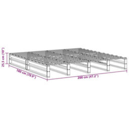 Berkfield Bed Frame Without Mattress Wax Brown 180X200 Cm Super King Solid Wood Pine - thumbnail 9
