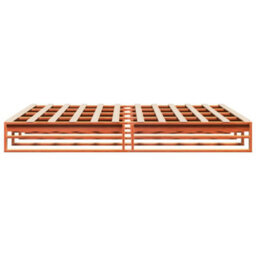 Berkfield Bed Frame Without Mattress Wax Brown 180X200 Cm Super King Solid Wood Pine - thumbnail 5