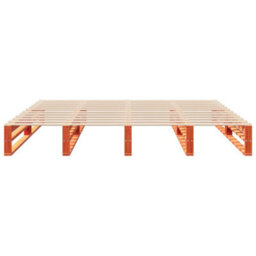 Berkfield Bed Frame Without Mattress Wax Brown 180X200 Cm Super King Solid Wood Pine - thumbnail 4