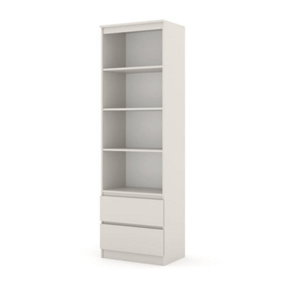 Arte Maja 60Cm Tall Cabinet - Cashmere, Slim Storage Tower With Shelves And Drawers - image 1