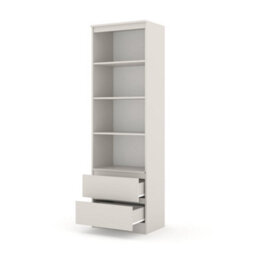 Arte Maja 60Cm Tall Cabinet - Cashmere, Slim Storage Tower With Shelves And Drawers - thumbnail 2