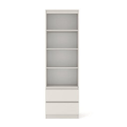 Arte Maja 60Cm Tall Cabinet - Cashmere, Slim Storage Tower With Shelves And Drawers - thumbnail 3