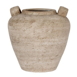 Hill Interiors Terra Double Handle Urn Vase Brown (29Cm X 29Cm X 29Cm) - thumbnail 1