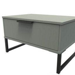 Beijing 1 Drawer Midi Bedside Cabinet In Reed Green (Ready Assembled) - thumbnail 4