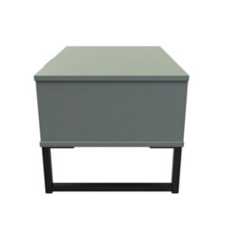 Beijing 1 Drawer Midi Bedside Cabinet In Reed Green (Ready Assembled) - thumbnail 2