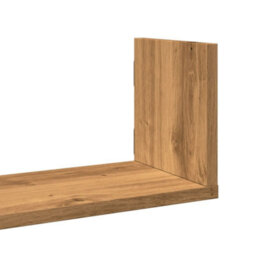 Berkfield Wall Shelves 3 Pcs Artisian Oak 80X18X18 Cm Engineered Wood - thumbnail 7