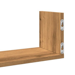 Berkfield Wall Shelves 3 Pcs Artisian Oak 80X18X18 Cm Engineered Wood - thumbnail 8