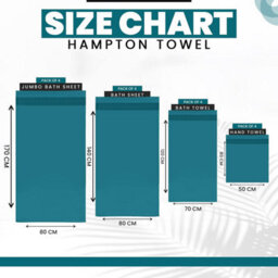 Gc Gaveno Cavailia Hampton Royal 4 Pack Jumbo Bath Sheet 80X170 Teal Egyptian Cotton Premier Super Absorbent Towel - thumbnail 5