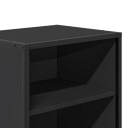 Berkfield Bedside Cabinet Black 40X31X50 Cm Engineered Wood And Metal - thumbnail 8