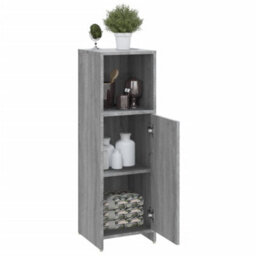 Vidaxl Bathroom Cabinet Grey Sonoma 30X30X95 Cm Engineered Wood - thumbnail 5