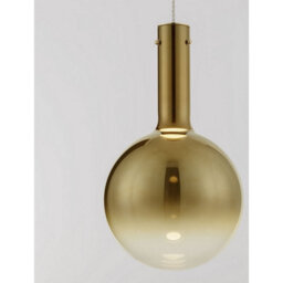 Luminosa Lighting Luminosa Nostos Globe Pendant Ceiling Light Gold, Matt White Triac Dimmable Led 6W 330Lm 3000K - thumbnail 5
