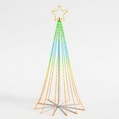 Pegdev 2.4M Rgb Led Christmas Cone Tree Light 804 Leds With App Control - image 1