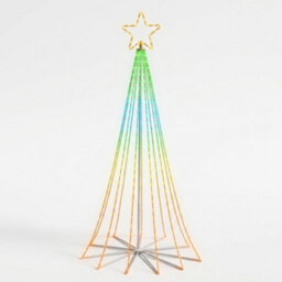Pegdev 2.4M Rgb Led Christmas Cone Tree Light 804 Leds With App Control - thumbnail 1