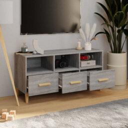 Berkfield Tv Cabinet Grey Sonoma 102X36X50 Cm Engineered Wood - thumbnail 3