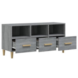 Berkfield Tv Cabinet Grey Sonoma 102X36X50 Cm Engineered Wood - thumbnail 7