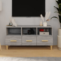 Berkfield Tv Cabinet Grey Sonoma 102X36X50 Cm Engineered Wood - thumbnail 1