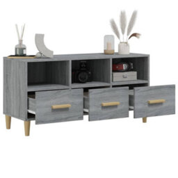 Berkfield Tv Cabinet Grey Sonoma 102X36X50 Cm Engineered Wood - thumbnail 5