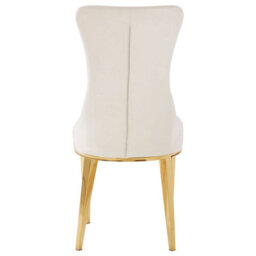 Orsina White Dining Chair, Comfortable Leather Desk Chair, Backrest Dining Chair, Faux White Leather - thumbnail 5