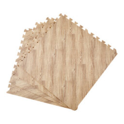 Wooden Medium Interlocking Mat, (L)62Cm X (W)62Cm, Pack Of 4 - thumbnail 1