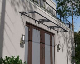 Canopia By Palram Aquila 4500 Grey Door Canopy, (H)17.5Cm (W)453.5Cm (D)91.5Cm - thumbnail 3