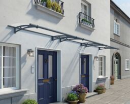 Canopia By Palram Aquila 4500 Grey Door Canopy, (H)17.5Cm (W)453.5Cm (D)91.5Cm - thumbnail 2