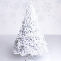 Prime Plus 7Ft (1000 Tips) Artificial Christmas Tree Xmas Pine Tree With Metal Stand White - thumbnail 4