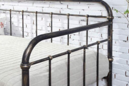 Harlow Antique Style Metal Day Bed With Folding Guest Bed Trundle - thumbnail 4
